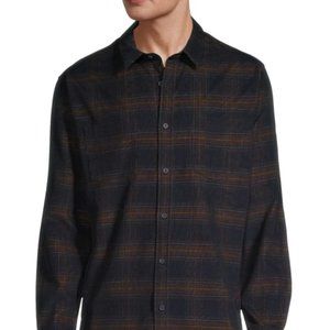 VINCE Corduroy Plaid Shirt